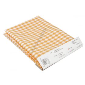 Abrosz 140×140 cm sárga kockás