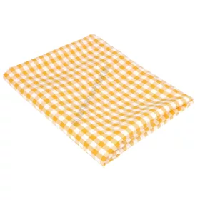 Abrosz 140×140 cm sárga kockás
