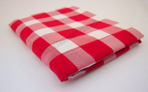 Abrosz 140×140 cm piros kockás