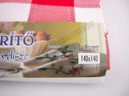 Abrosz 140×140 cm piros kockás