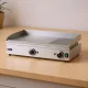 Rostlap, 1/3 bordázott, rozsdamentes, 240V/3500W, 69,7x47,4 cm sütőfelület