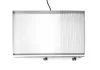 Rostlap, 1/3 bordázott, rozsdamentes, 240V/3500W, 69,7x47,4 cm sütőfelület