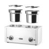 Melegentartó, chafing 2x4 liter, 240V/400W,  Thermosystem 2, HENDI