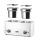 Melegentartó, chafing 2x4 liter, 240V/400W,  Thermosystem 2, HENDI