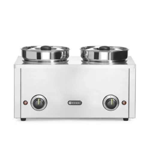 Melegentartó, chafing 2x4 liter, 240V/400W,  Thermosystem 2, HENDI
