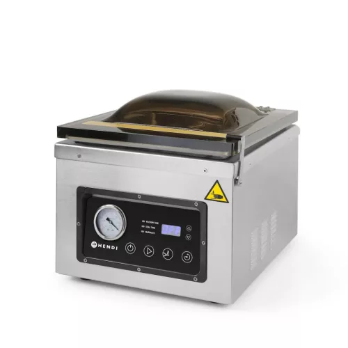 Kamrás vákuumfóliázó gép, forrasztási szélesség:300 mm, 950W, HENDI