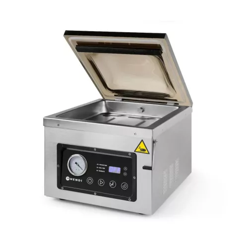 Kamrás vákuumfóliázó gép, forrasztási szélesség:300 mm, 950W, HENDI