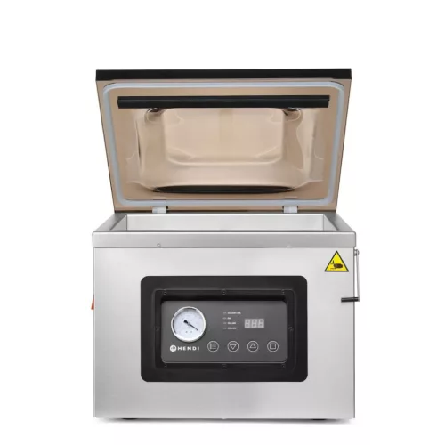 Vákuumfóliázó gép, vákuumkamrás, forr. szélesség: 410 mm, HENDI