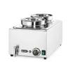 Melegentartó bain-marie + 2×4 literes edény fedővel, vízfürdős GN 1/1