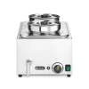 Melegentartó bain-marie + 2×4 literes edény fedővel, vízfürdős GN 1/1