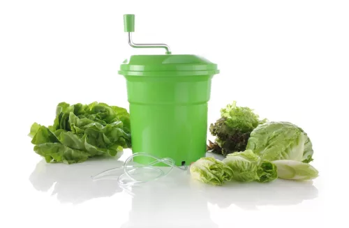 Salátacentrifuga, 12 liter, zöld, műanyag