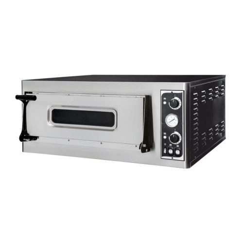 Pizzakemence, pizzasütő, 4 db 32 cm-es pizzaformához, 1 kamra, 400V/4700W, HENDI