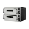 Pizzakemence, pizzasütő 2 x 4 db 35 cm pizzaformához 2 kamrás, 400V/12000W, HENDI