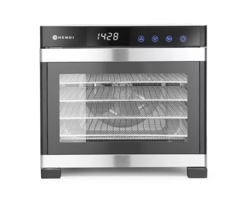 Aszalógép, 6 tálca, 230 V/650 W, 34,2×48,5×30,9 cm