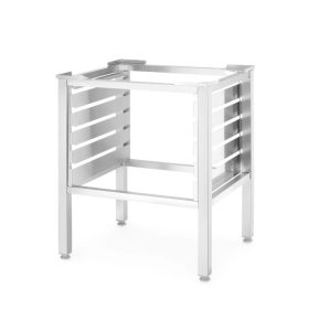   Rozsdamentes állvány, 5×GN 1/1 és 7×GN 1/1 Hendi kombisütőhöz tálcatartóval