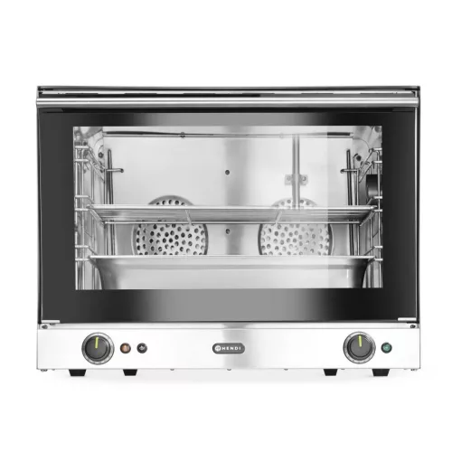 Konvekciós, légkeveréses sütő, párásító funkcióval, 4xGN1/1, H100S, 85 liter, 3500W, HENDI
