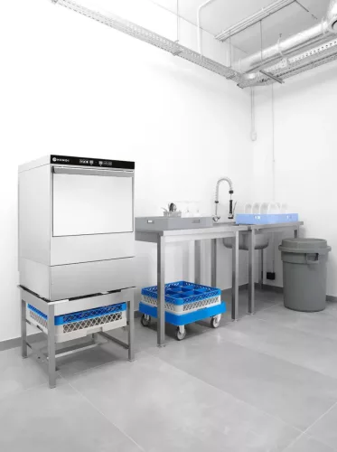 Mosogatógép, 50×50 cm rekesz elektronikus vezérlés, 400V/6600W,  HENDI