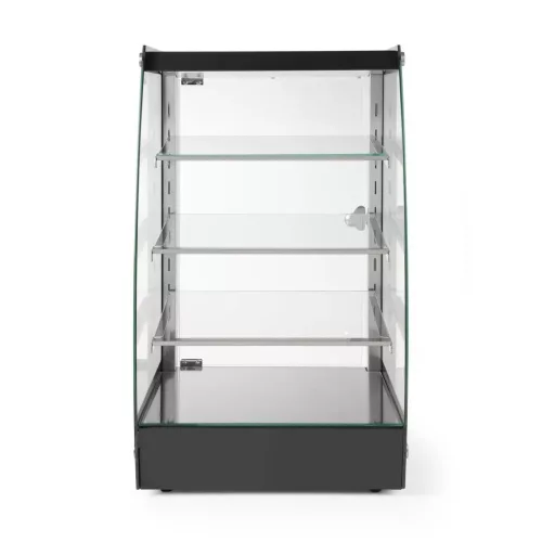 Nyitott háromszintes vitrin, 75 liter, 230V