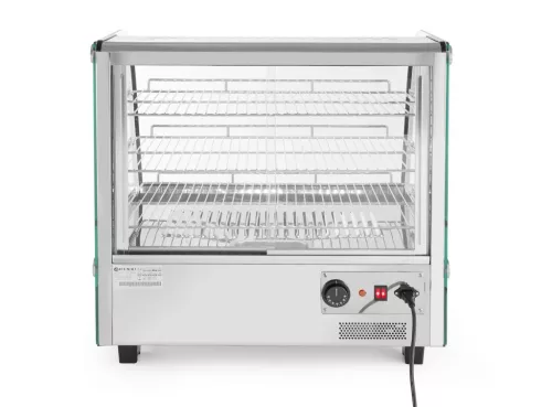 Asztali melegentartó vitrin, led világítással, 120 liter, 230V/1100W