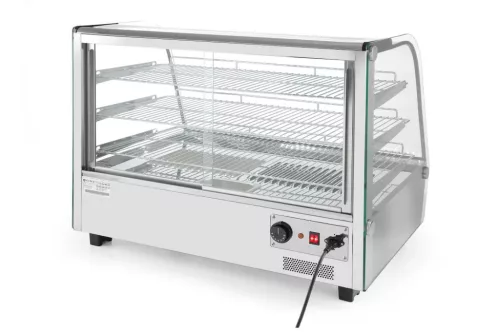 Asztali melegentartó vitrin, led világítással 160 liter, 230V/1500W