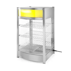   Pultra helyezhető melegentartó vitrin, 97 liter, 230V/800W, 46×46,7×78,5 cm