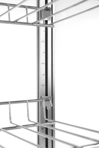 Pultra helyezhető melegentartó vitrin, 97 liter, 230V/800W, 46×46,7×78,5 cm