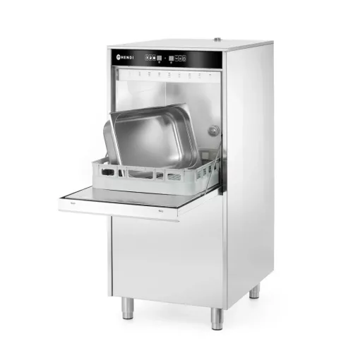 Mosogatógép tálcákhoz és edényekhez, 50×60 - elektronikus vezérlés, 400V/7100W, HENDI