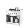 Indukciós tűzhely 4 főzőlappal, 400V/17000W, 800×720×854 mm