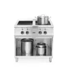 Indukciós tűzhely 4 főzőlappal, 400V/17000W, 800×720×854 mm