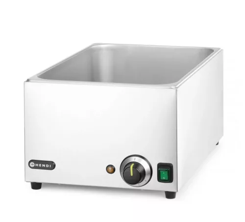 Melegentartó bain-marie, vízfürdős GN 1/1, 230 V/1000 W, 576×334×241 mm