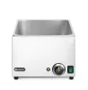 Melegentartó bain-marie, vízfürdős GN 1/1, 230 V/1000 W, 576×334×241 mm