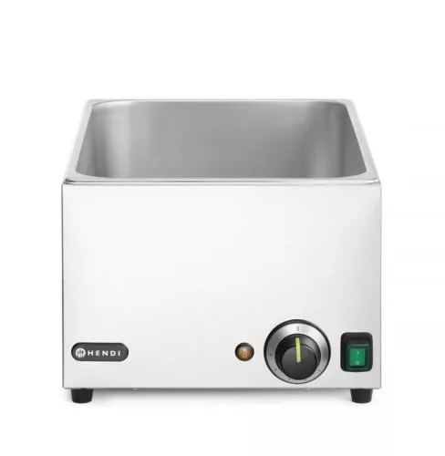 Melegentartó bain-marie, vízfürdős GN 1/1, 230 V/1000 W, 576×334×241 mm