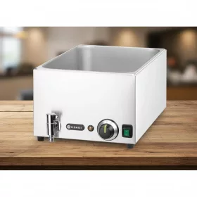   Melegentartó bain-marie, csappal, GN 1/1, 230 V/1000 W, 576×334×241 mm