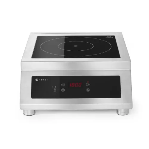 Indukciós főzőlap 5000 D modell, 400V/5000W, 40×52,5×17,5 cm, HENDI