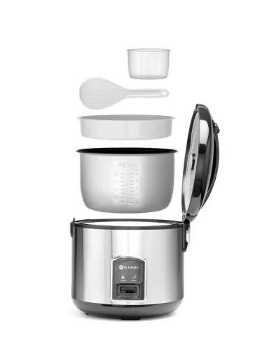 Rizsfőző gőzölő funkcióval, 1,8 l, 230V/700W, 28x28,5 cm