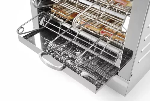 Toast készítő, kenyérpirító, 6 csipeszes, 230V/3000W, 45×39×40 cm
