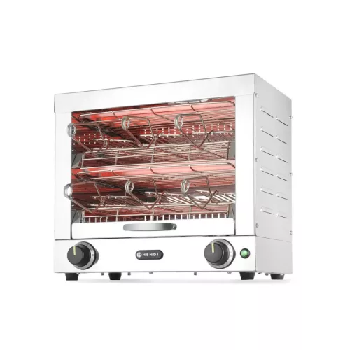 Toast készítő, kenyérpirító, 6 csipeszes, 230V/3000W, 45×39×40 cm