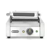 Kontaktgrill bordázott felülettel, 1 fedlap, 230V/1800W, sütőfelület: 22x23 cm