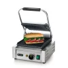 Kontaktgrill bordázott felülettel, 1 fedlap, 230V/1800W, sütőfelület: 22x23 cm