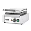 Kontaktgrill bordázott felülettel, szimpla, 1 fedlap, 230V/1800W, sütőfelület 23x22 cm