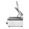 Kontaktgrill bordázott felülettel, szimpla, 1 fedlap, 230V/1800W, sütőfelület 23x22 cm