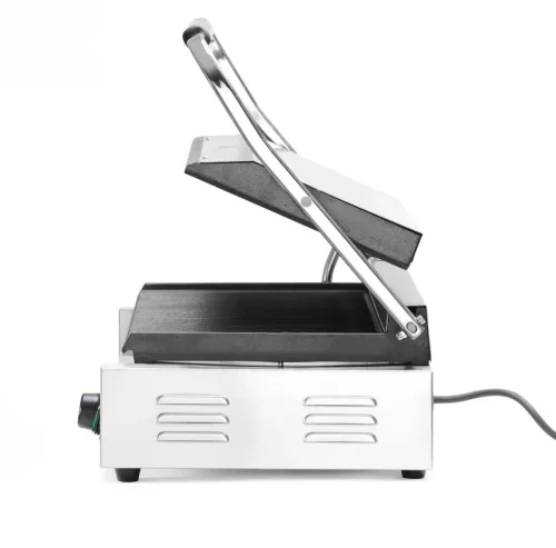 Kontaktgrill bordázott felülettel, 1 fedlap, 230V/2700W, 54,8×46,4×23,1 cm