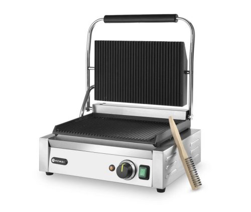 Kontaktgrill bordázott felülettel, 1 fedlap, Pannini, 230V/2200W