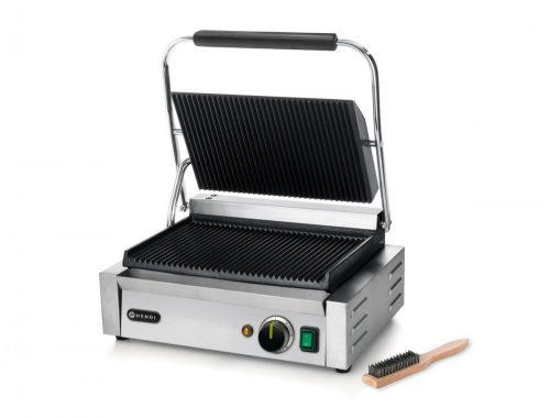 Kontaktgrill bordázott felülettel, 1 fedlap, Pannini, 230V/2200W