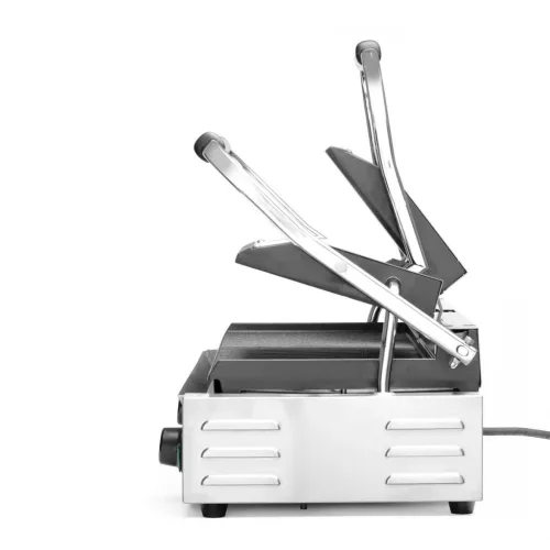 Kontaktgrill, dupla, teljesen bordázott, 230V/3600W, sütőfelület 47x23 cm