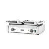 Kontaktgrill, dupla, bordázott tetejű és sima aljú, 230V/3600W, sütőfelület 47x23 cm