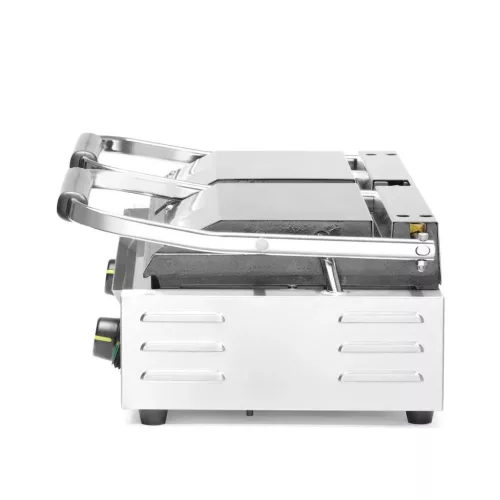 Kontaktgrill, dupla, fele sima, fele bordázott, 230V/3600W, sütőfelület 47x 23 cm