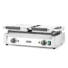 Kontaktgrill, dupla, fele sima, fele bordázott, 230V/3600W, sütőfelület 47x 23 cm