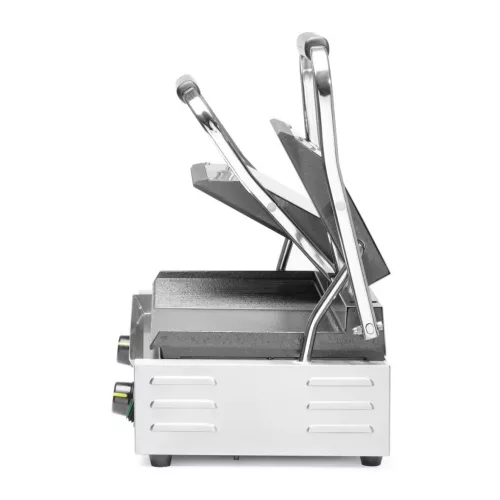 Kontaktgrill, dupla, fele sima, fele bordázott, 230V/3600W, sütőfelület 47x 23 cm