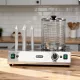 Kolbász- és hot dog melegentartó, 4 tüskés, 220-240V/550W
